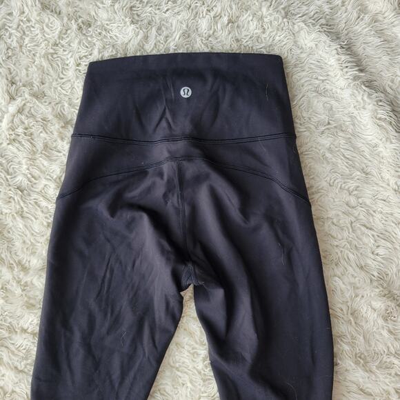 Lululemon Wunder Under Crop Hi-Rise Full-On Luxtreme 21" Black First Release 2 - Picture 5 of 8